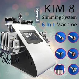 Machine amincissante Lipo Lazer, Cavitation RF 6 en 1, liposuccion ultrasonique 40K, 8 tampons, système de beauté sous vide