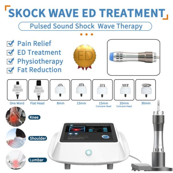 Slimming Machine Low Energy SmartWave ESWT Shockwave Relief de la douleur Back Thérapie Équipement Intensité Wave de choc pour la dysfonction érectile ED