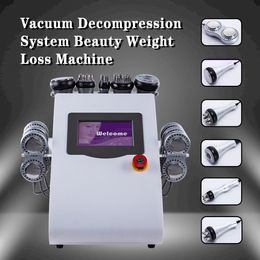 Slimming Machine Professional 6 en 1 40k Cavitation Ultrasonic Machine minceur Vacuum Liposuction Multioles RF Lipo Laser Body Forme Ski