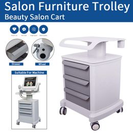 Pelimmoning Professional Trolley Roller Mobile Medical Cart con sorteos ensamblados para el soporte para el salón de belleza SPA EE. UU. Estándar Máquina de elevación de la piel Hifu577