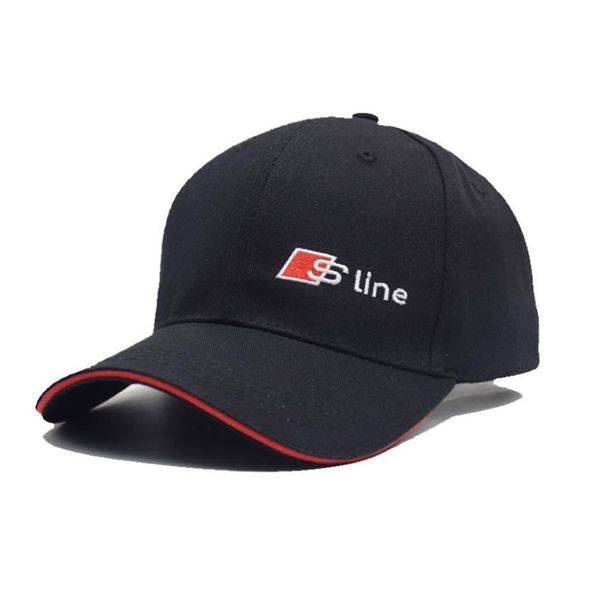 Casquette de baseball avec logo Sline RS Speedway Hat Racing MOTO GP Speed Car Caps Hommes et femmes Snapback pour les fans d'Audi Summer S line Hats261e