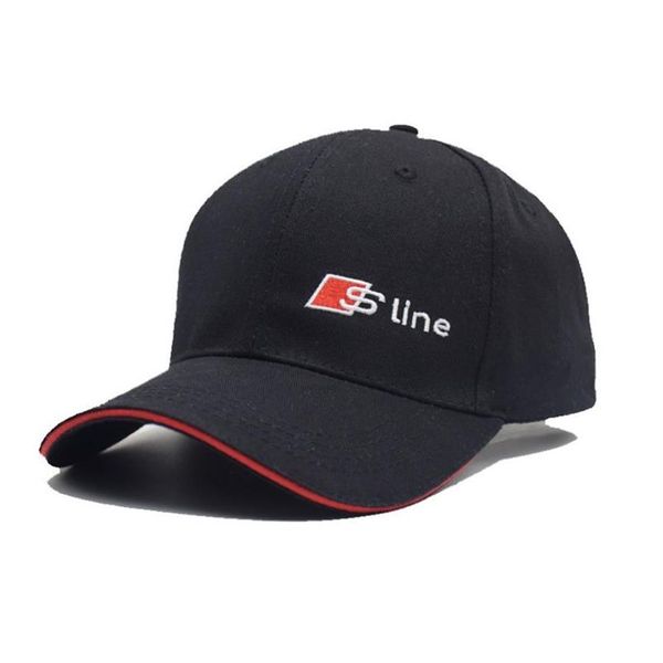 Sline Logo Gorra de béisbol RS Speedway Hat Racing MOTO GP Speed Car Caps Hombres y mujeres Snapback para fanáticos de Audi Summer S line Hats254P