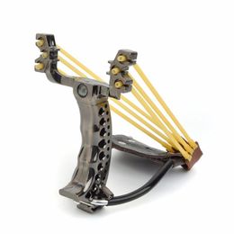 Slingshot Hunting Catapult Folding Pols Flat Rubber Band Krachtige Outdoor Shooting Fishing Game Tool