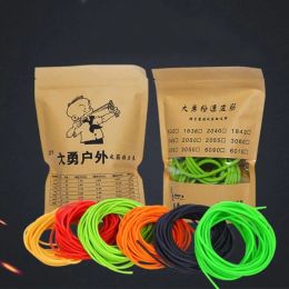 Slingshots 10m 2050 2040 1745 3060 Slingshot Rubber Tube Hunting Natural LaTeX Tube Outdoor schietschieten Slingshots Rubberen band katapults