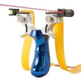 Slingshots High Precision Slingshot met Laser Spirit Level Fast Press Bow Catapult Infrarood Outdoor Sports Hunting Accessories Sling Shot