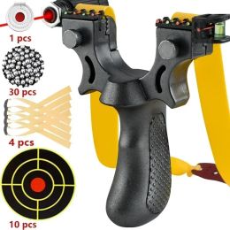 Slingshots laser wijzende slingsshot 10 -stijl precisie richten Slingshot High Precision Sling Sling Outdoor Hunting Shooting Accessories Caza Caza