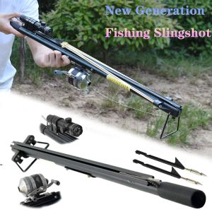 Slingshots Professional Catapult Fishing Slingshot Laser Highprécision visant Highpower Hunting Slingshot Fishor extérieur Dédié