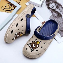 Zapatilla 1-10y Niños Mulas Zuecos Verano Niño Niña Sandalias Dibujos animados Interior Fondo suave Playa Zapatillas Niños Jardín Zapatos Hy21 230612