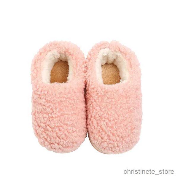 Pantoufles bébé pantoufles chaussures pour filles maison hiver pantoufles enfants garçons coton pantoufles intérieur réchauffement antidérapant chaussures de sol en peluche R231216