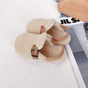 Slipper Boys and Girl Half Slippers Color sólido Moda de algodón Baby Shoes Children Woellly 230814