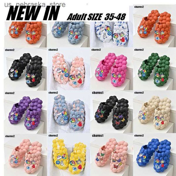 Slipper Bubble Tlides Toddler Children Kids Sandals Summer Outdoor Sport Chaussures Boys Filles Ferme Toes Slippers Antislip Slides2548 230413 Q240409