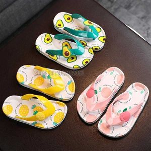 Slipper Cartoon Fruit Patroon Flip Flop Kids Zomer Nieuwe Slippers Baby Meisjes Strand Schoenen Reizen Kinderen Lichte Draagbare Sandaal