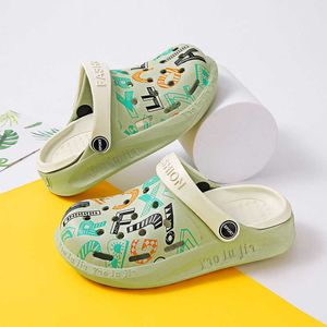 Pantoufles enfants nouveaux dessins animés mignons enfants sabots été jardin plage pantoufles sandales bébé chaussures pour garçons filles