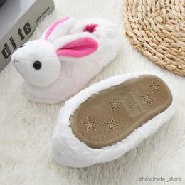 Hausschuhe für Kinder, Baumwolle, Hausschuhe, Kaninchen, rutschfest, für den Innenbereich, warm im Winter, flauschige Hausschuhe für Kinder, Mädchen, Jungen, Schuhe, Hausschuhe im Panda-Stil, R231216