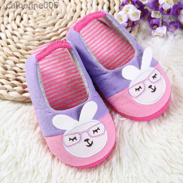 Pantoufle mode printemps automne Animal enfants vivant maison chaussures enfants garçons filles coton pantoufle confortable intérieur chaussures de sol L231114