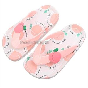 Zapatillas con diseño de frutas, chanclas para niños, novedad de verano, zapatillas, zapatos de playa para niñas, sandalias portátiles ligeras de viaje para niños