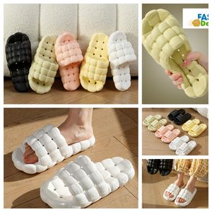 Slipper Home Schoenen GAI Slippers Slaapkamer Doucheruimte Verwarmt Pluche Woonkamer Zacht Draagt Katoen Pantoffel Ventileert Dames Heren roze wit