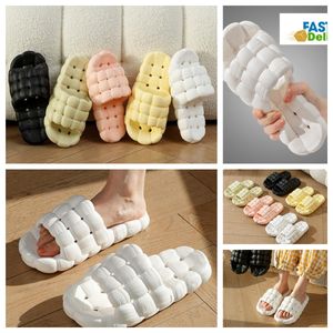 Slipper Home Schoenen GAI Slippers Slaapkamer Douches Kamer Verwarmt Pluche Woonkamer Zacht Draagt Katoen Pantoffel Ventileert Dames Heren roze wit