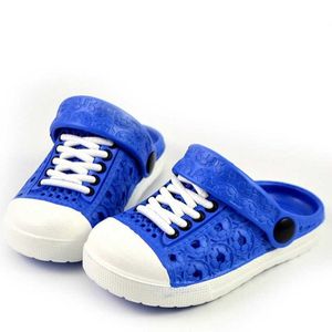 SLIPPER KIDS CROC SCHOENEN Zomer muildieren verstopt verband Sandalen tuin strand slippers grotgat babyschoenen voor jongens meisjes canvas schoenvorm T230104