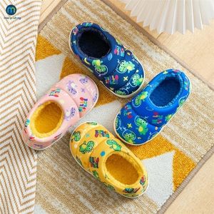 SLIPPER KIDSPRINT SLIPPER VOOR JONGENTENDE schoenen Baby Girl Slides Cotton Warm Winter House Kinderen Niet -slip Slipper Miaoyoutong 220909