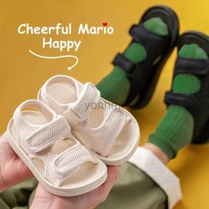 Slipper Kids Sandals Boys Strandschoenen Zomermeisjes Anti slip zachte zool ademende sandalen maat 14-23 240408