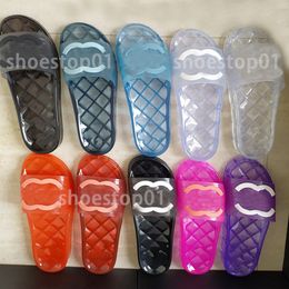 pantoufles de luxe designer cristal transparent pantoufles femmes sandale mode marques de grande valeur sandales en plein air tongs plates rétro diapositives hommes