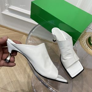 Pantoufle de luxe femmes sandales talons de créateur Bottegas diapositives coulissantes semelle épaisse vert célèbre marque Pantoufle dfgbv