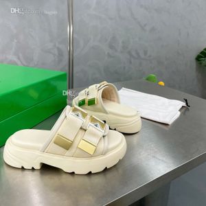 Pantoufle de luxe femmes sandales talons de créateur Bottegas diapositives coulissantes semelle épaisse vert célèbre marque Pantoufle dfhgdfg
