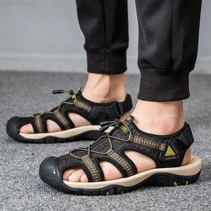 SLIPPER MANS SCHOENEN 2023 Zomerheren Sandalen Plus Size Fashion Sandals voor casual sneakers Outdoor Beach Water Slippers Sandalias Hombrel2404