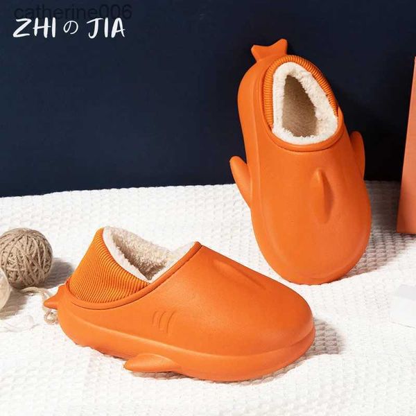 Zapatilla Nuevo Popular Antideslizante Ligero EVA Algodón Zapatillas Lindos Niños Invierno Zapatos Cálidos Niños Niñas Interior Suave Algodón CalzadoL231114