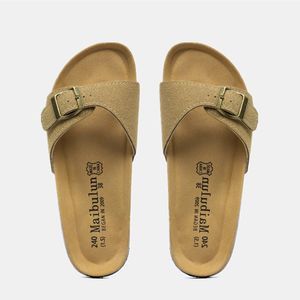 Slipper Non-Slip Summer Slide Men Casual Cork Slippers Schoenenontwerper Schoenen Dames Sandalen buiten plat met 230505 74 S