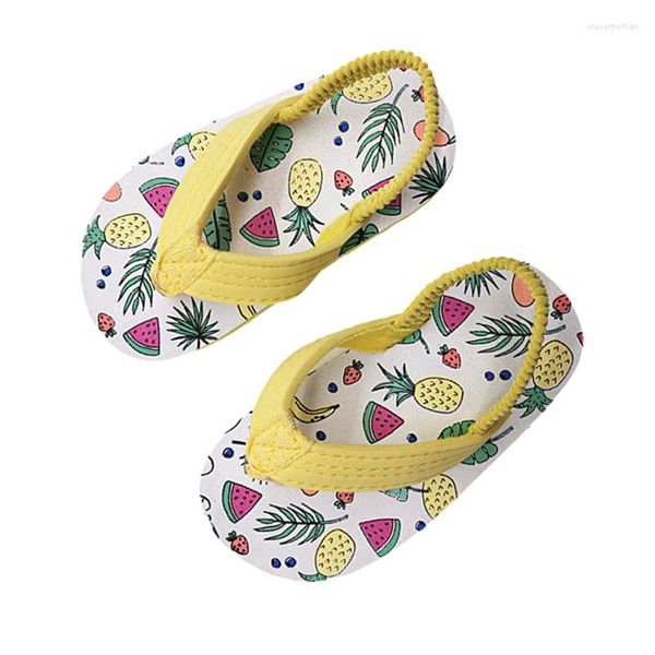 Pantoufle été garçons filles sandales décontracté enfants enfants chaussures en caoutchouc respirant doux bout ouvert plage mignon tongs