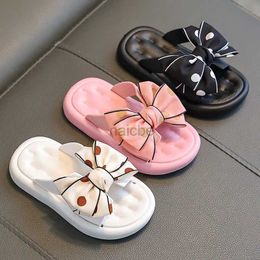 Slipper Summer Childrens Slippers Girls Princess Shoes With Big Bow Non Slip Soft Soor Indoor and Outdoor Sandals Kids Beach Shoes 2448