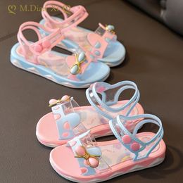 Slipper zomer kleine meisjes sandalen bloem eenvoudig schattig roze paarse kinderen peuter baby zachte casual school kinderen schoenen 230328