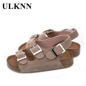 Slipper ulnn 2023 Kid's Summer Boy's Girls 'Baby Sandals Beach Girl For Boys Students School Sandalen 230327