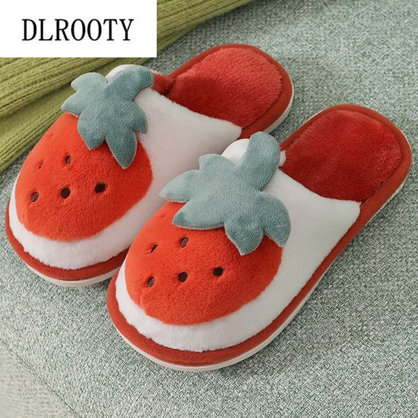 Pantoufle Hiver Pantoufles pour Garçon Fille Fruit Cartoon Mignon Chaud Chaussures Plates Enfants Antidérapant Maison Intérieur Mode Enfants Diapositives Tongs 221121