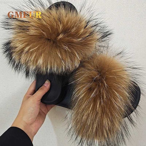 Slipper Women Summer Casual Ratcoon Fourt glissements de maison maison Pleeues duveteuses Comfort Furry Plats Sweet Ladies Beach Chaussures Sandalsl2404 Sandals Outdoor