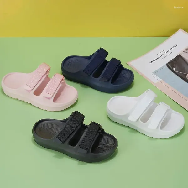 Pantoufles 199 Chaussures pour garçons et filles Sandales d'extérieur pour enfants Respirant Famille Plage Semelles souples Bâton magique S