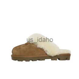 Zapatillas 2022 moda invierno botas de nieve piel de oveja integrada ligera interior y exterior zapatillas de mujer J0818