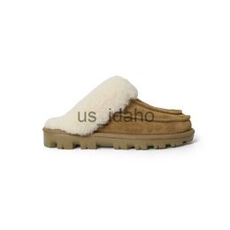 Slippers 2022 Fashion Winter Snow Boots Sheep Fur Integrated Lightweight Indoor en Outdoor Dames Slippers J230818