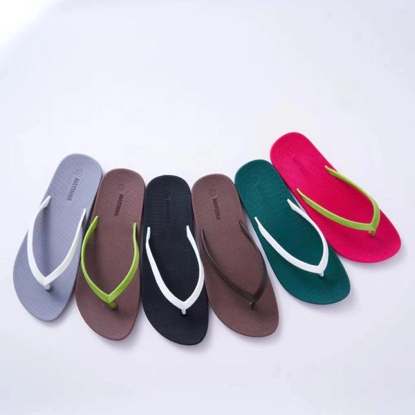 Slippers 2024 Style Tailand Fashion Women Flip-Flop Ladies Anti-Slip Rubber Girl Eva Outdoor Beach Shw153