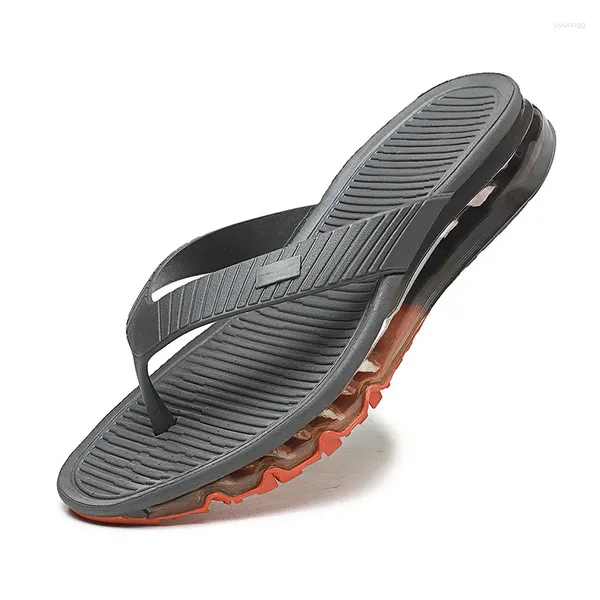 Slippers 2024 Été de haute qualité épais se flop flop plein palmier coussin de coussin sandales hommes maison chaussures décontractées sandale de luxe