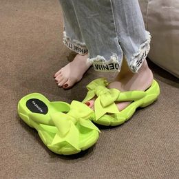 Pantoufles d'été pour femmes, chaussures à côtés souples EVA, sandales douces antidérapantes, tongs à plateforme pour Stenio, 2024