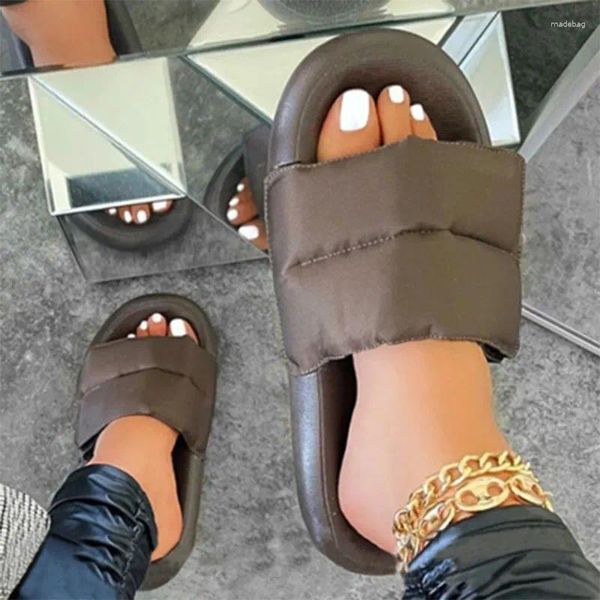 Pantoufles 2024 femmes sandales chaussures d'été décontractées femme chaussures plates talon plate-forme talons Sandalias Mujer gros orteil Correction du pied