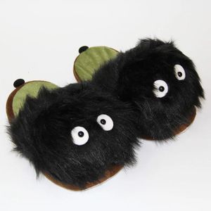 Slippers 28 cm Cartoon Totoro Fairydust Plush Slipper Winter Indoor Slippers voor volwassen 231130