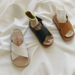 Slippers 3 kleuren sandalen voor babyjongens en meisjes zomer peuter meisjes strand sandalen retro baby baby kinderen casual comfortabele sandalen