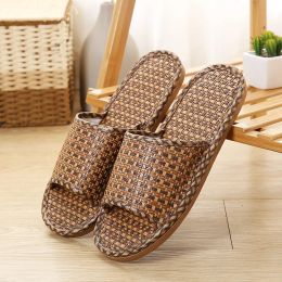 Slippers 3645 Tropical Royal Royal Rattan Home Slippers, Bamboo Roard Cane Grass Tavage des femmes avec des pantoufles ménagers chaussures