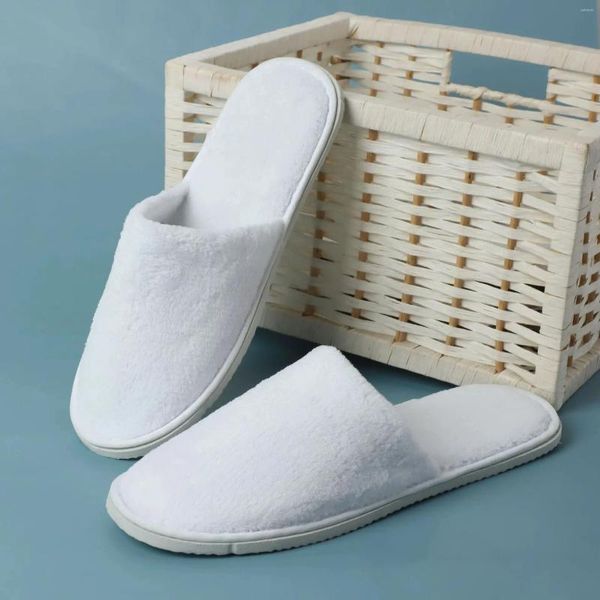 Pantoufles A973ZXW coton hommes femmes El diapositives jetables maison voyage sandales chaussures d'hospitalité