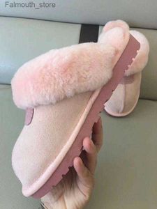 Slippers Australië Hoge kwaliteit Warme katoenen pantoffels Klassieke heren- en dameslaarzen WGG Warm bont Designer Indoor slipper Q230909