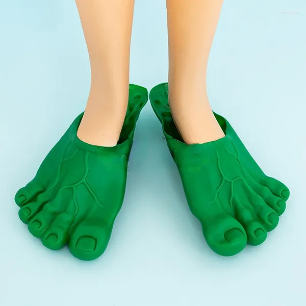 Slippers Barefoot Men Femmes Funny Ghost Shoe Toe Slides Flats Party Sandales Costume de Noël ACCESSOIRES